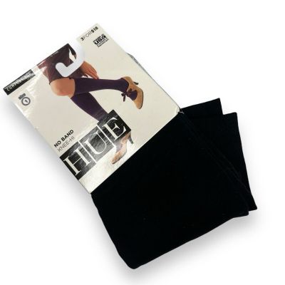 Hue No Band Knee Hi Black Womens Size 1 New 1 Pair Comfy